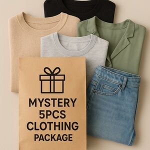 Mystery 5-Piece Clothing Package mix tops, pants, skirts